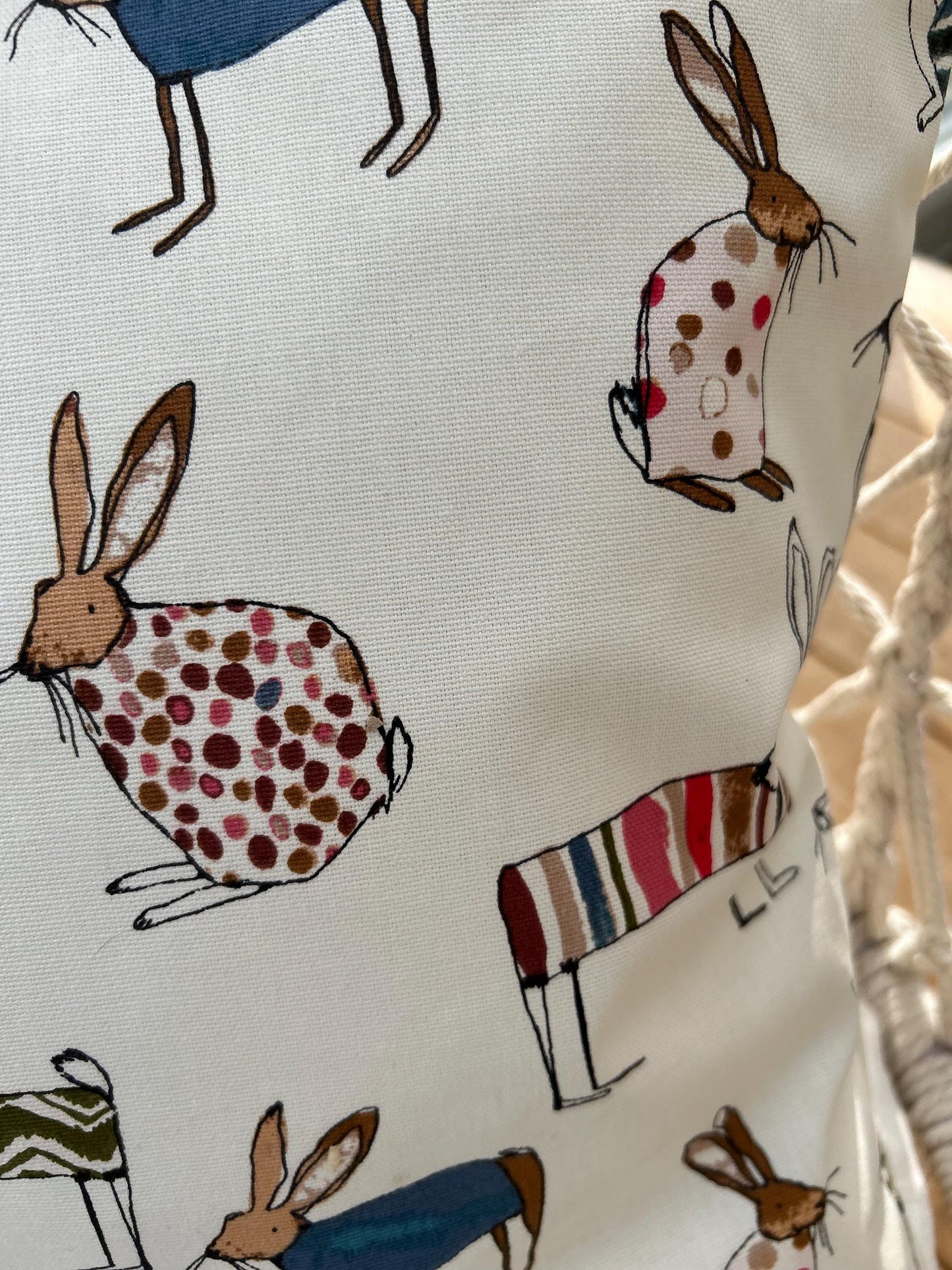 Kissen, Kissenhülle Hasen, Kissen Frühling, Deko, Dekokissen, Osterdeko, Tischdeko, Hasen, Frühling, Hasenkissen Ostern, Geschenk Ostern