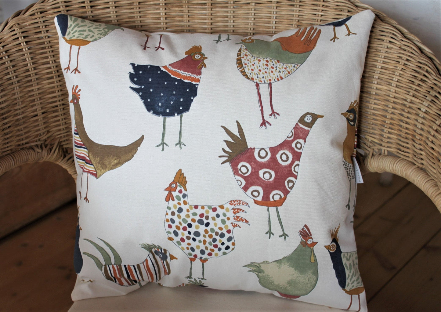 Kissen, Kissenhülle, Huhn, Hühner, Frühling, Deko, Dekokissen, Osterdeko, Tischdeko, Hasen, Frühling, Sommer, Canvas