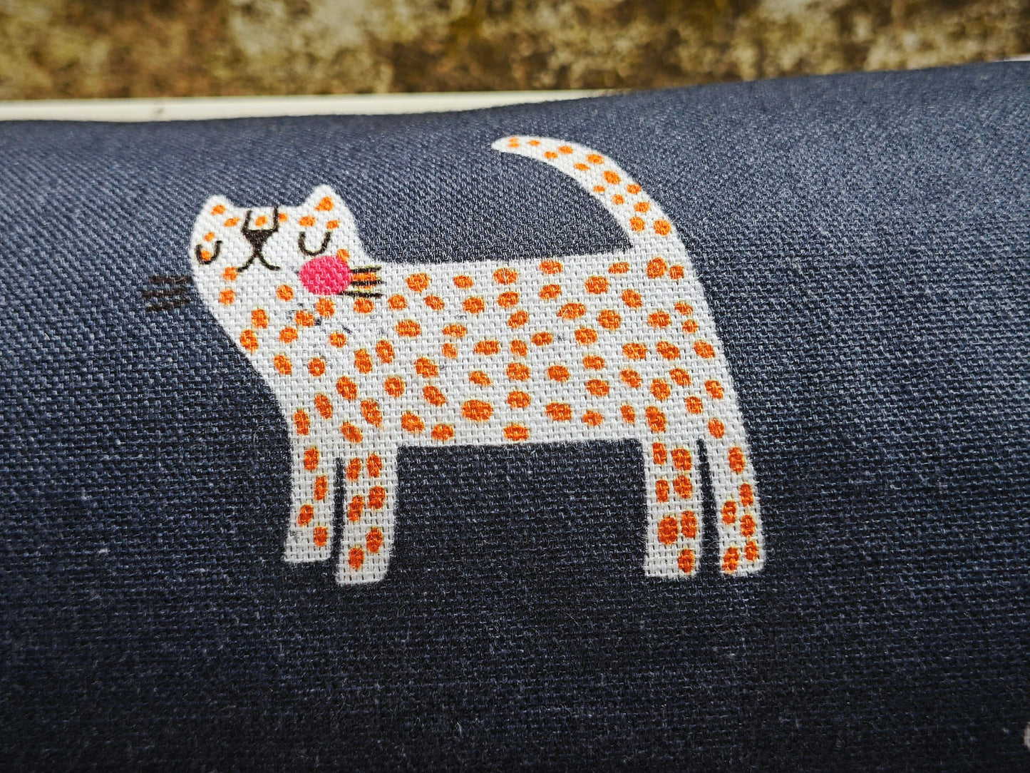 Kinderwagenmuff sofort verfügbar cool cats Katzen denim jeans Muff Kinderwagen Handmuff kuschlig warm Geschenk Geburt Baby Buggy