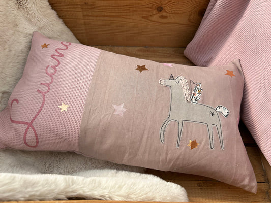 Kissen für Kinder, Kissen Kinderzimmer, Babykissen, Geschenk zur Taufe, Geschenk zur Geburt, Geschenk Kinder, Kissen mit Namen, PomiPomi