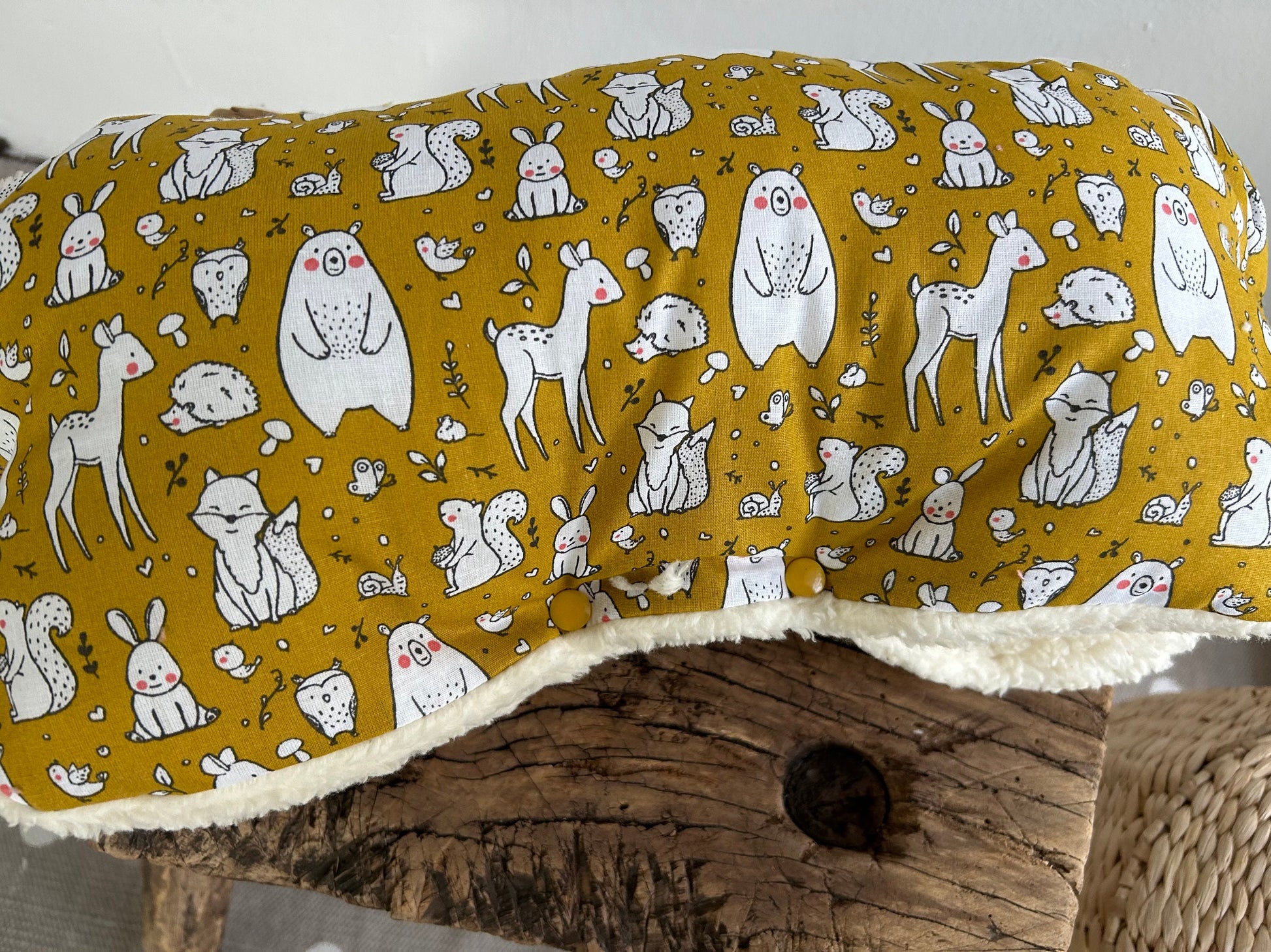 Handmuff für Kinderwagen, Kinderwagen Handmuff, Muff Baby, Kinderwagenmuff gelb, warme Hände, Geschenk zur Geburt, Weihnachtsgeschenk