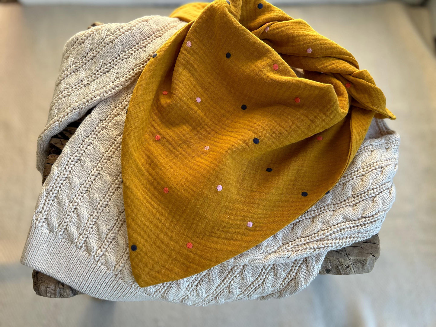 Halstuch Musselin, Tuch Kinder, Musselintuch für Mädchen, Schal aus Musselin, Schal Herbst, Musselinschal Halstuch aus Musslelin, PomiPomi