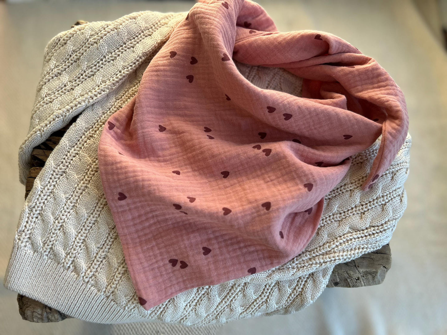 Halstuch Musselin, Tuch Kinder, Musselintuch für Mädchen, Schal aus Musselin, Schal Herbst, Musselinschal Halstuch aus Musslelin, PomiPomi