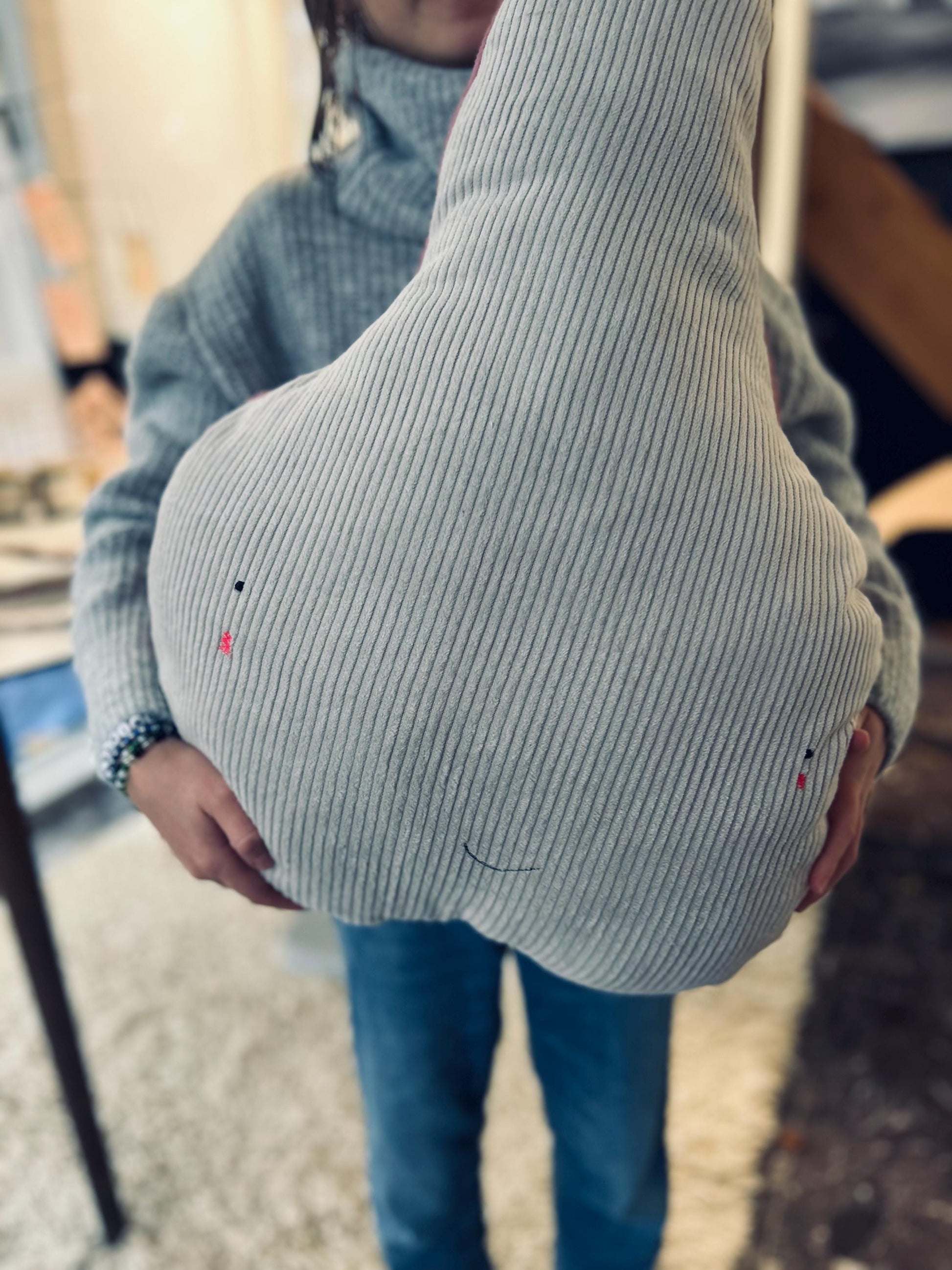 Kissen Birne, Kissen Cord, Cordkissen, Geschenk zur Taufe, Geschenk zur Geburt, Geschenk Kinder, Kissen mit Namen, PomiPomi