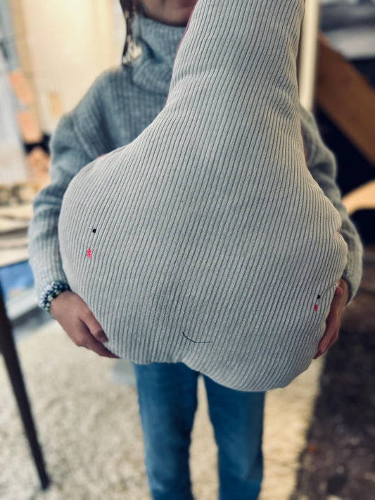 Kissen Birne, Kissen Cord, Cordkissen, Geschenk zur Taufe, Geschenk zur Geburt, Geschenk Kinder, Kissen mit Namen, PomiPomi