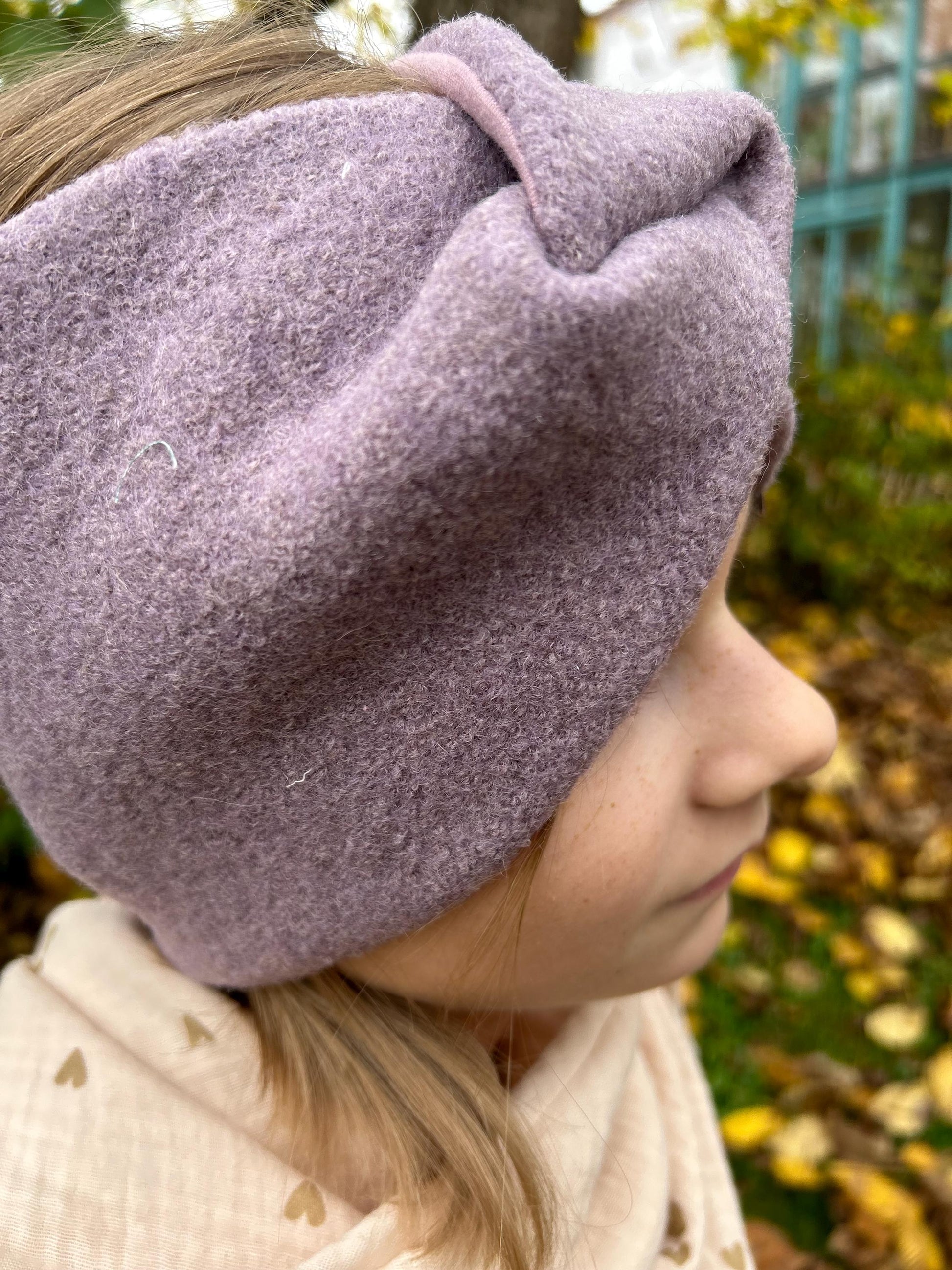 Stirnband Merinowolle, Stirnband mit Knoten, Stirnband für Mädchen, Haarband Kinder, Haarband für Mädchen, Knotenstirnband , Merino-Jersey