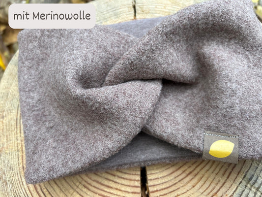 Stirnband Merinowolle, Stirnband mit Knoten, Stirnband für Mädchen, Haarband Kinder, Haarband für Mädchen, Knotenstirnband , Merino-Jersey