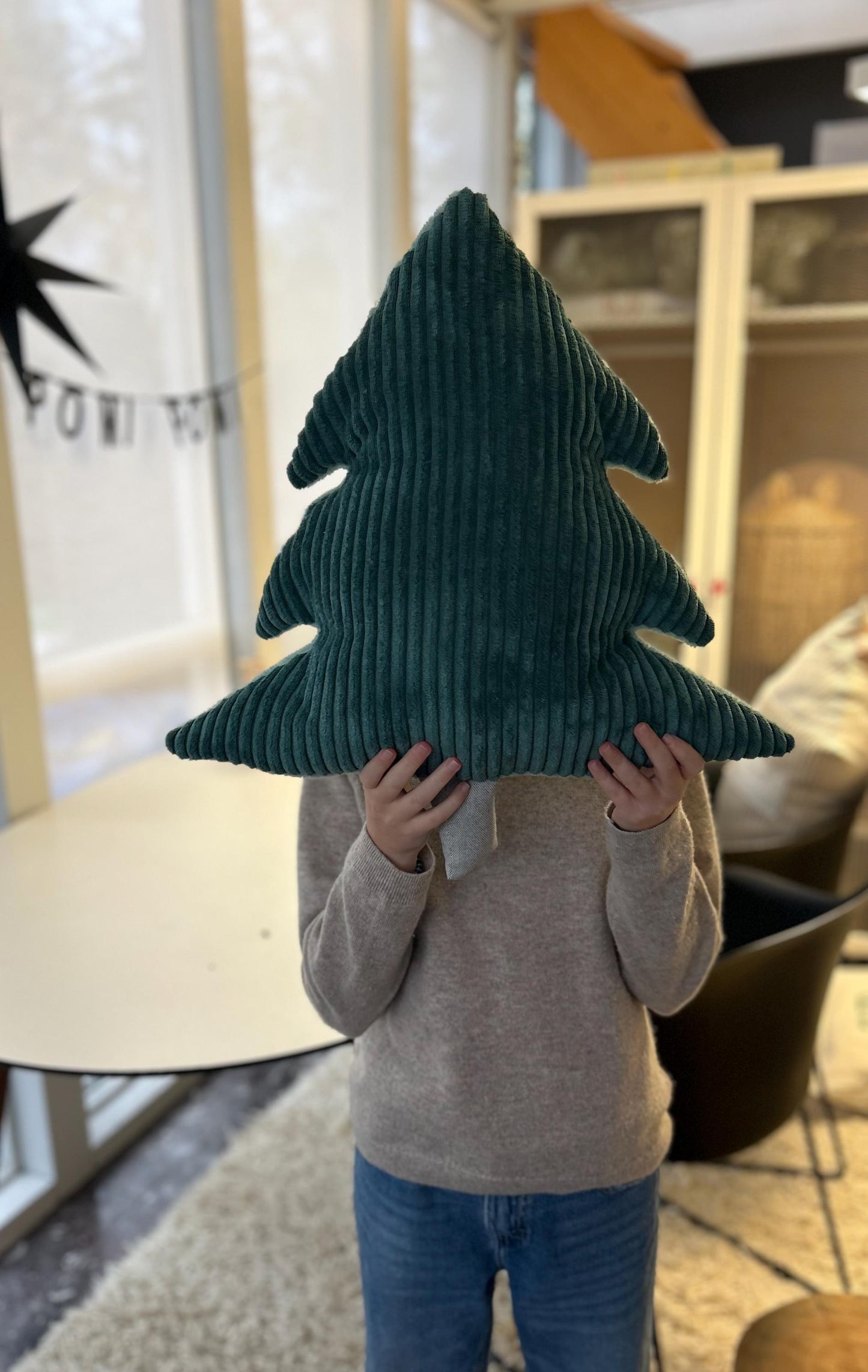 Kissen Tanne, Kissen Cord, Cordkissen, Weihnachtskissen, Kissen in Tannenform, Geschenk Weihnachten, Geschenk, Sofa, Weihnachtsbaum, Xmas