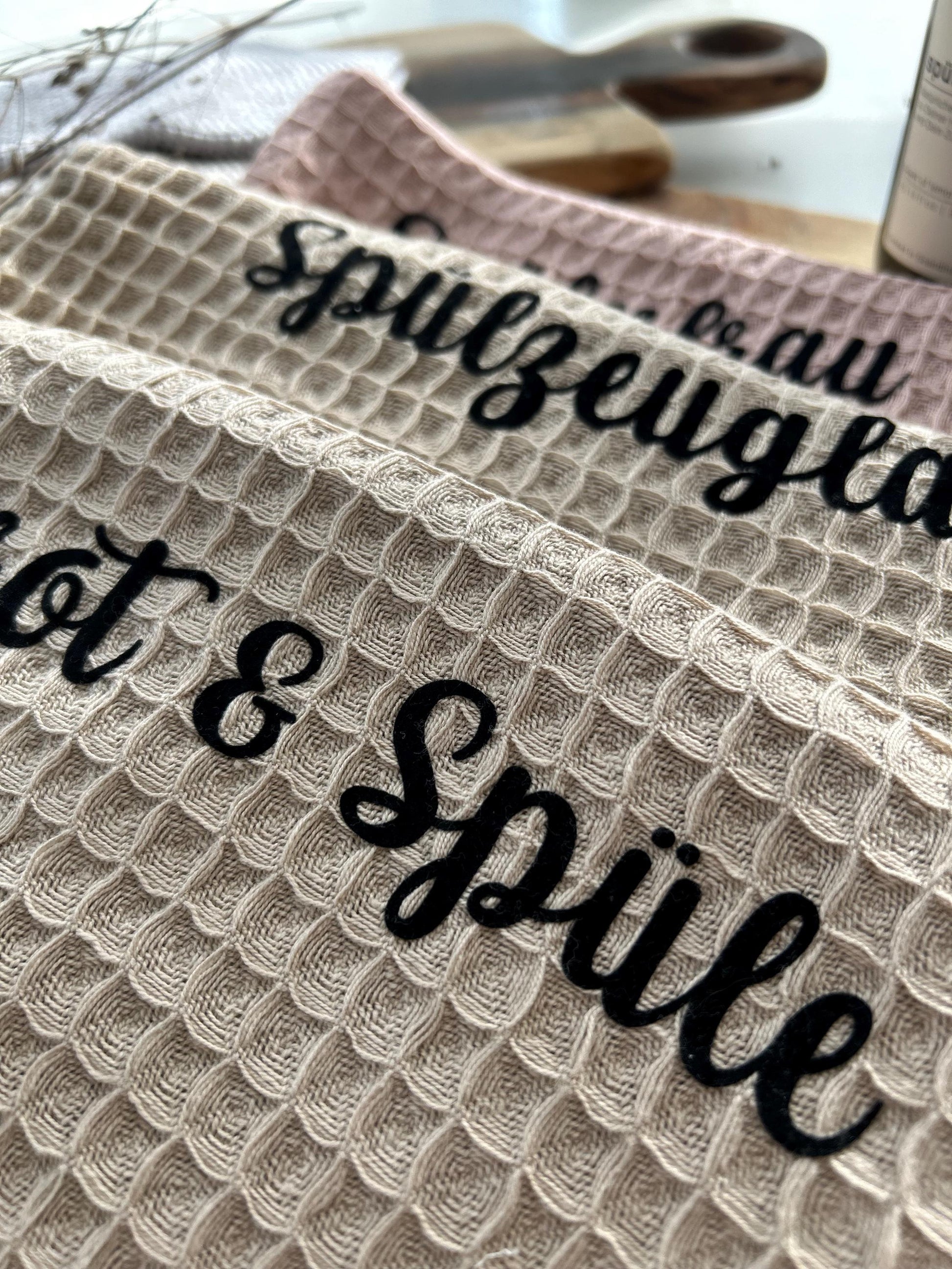 Geschirrtuch Waffelstoff, Geschirrtuch lustiger Spruch, Geschirrtuch mit Spruch, Geschirrtuch Waffelpiqué Spülen, Weihnachtsgeschenk, XMAS