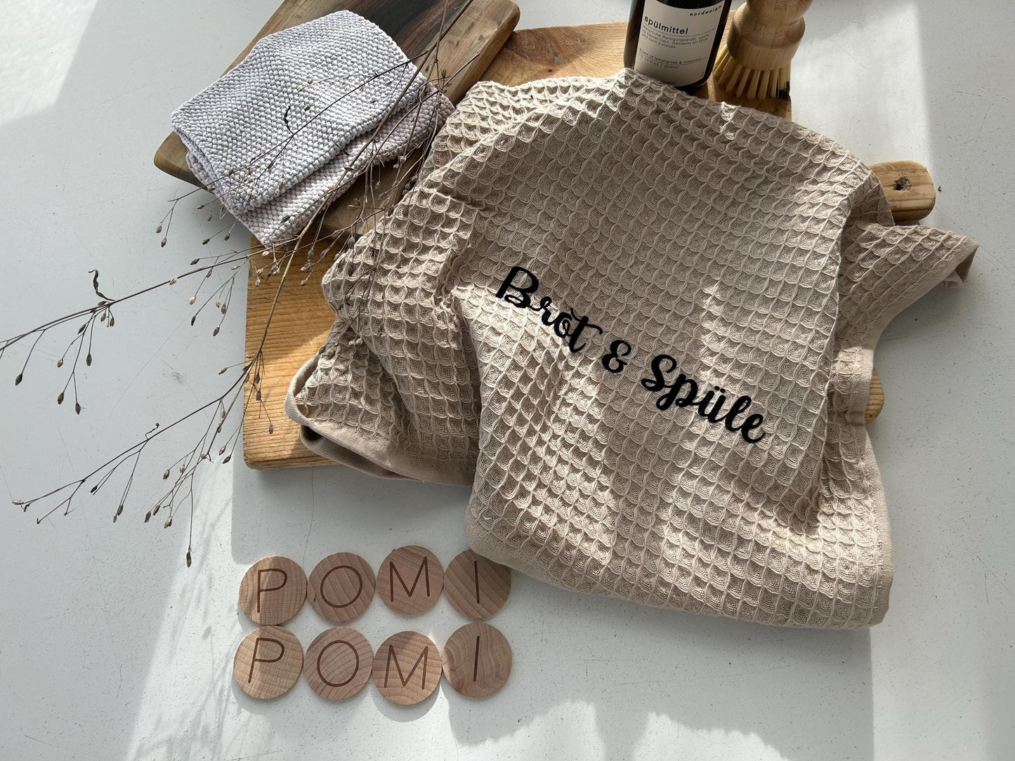 Geschirrtuch Waffelstoff, Geschirrtuch lustiger Spruch, Geschirrtuch mit Spruch, Geschirrtuch Waffelpiqué Spülen, Weihnachtsgeschenk, XMAS
