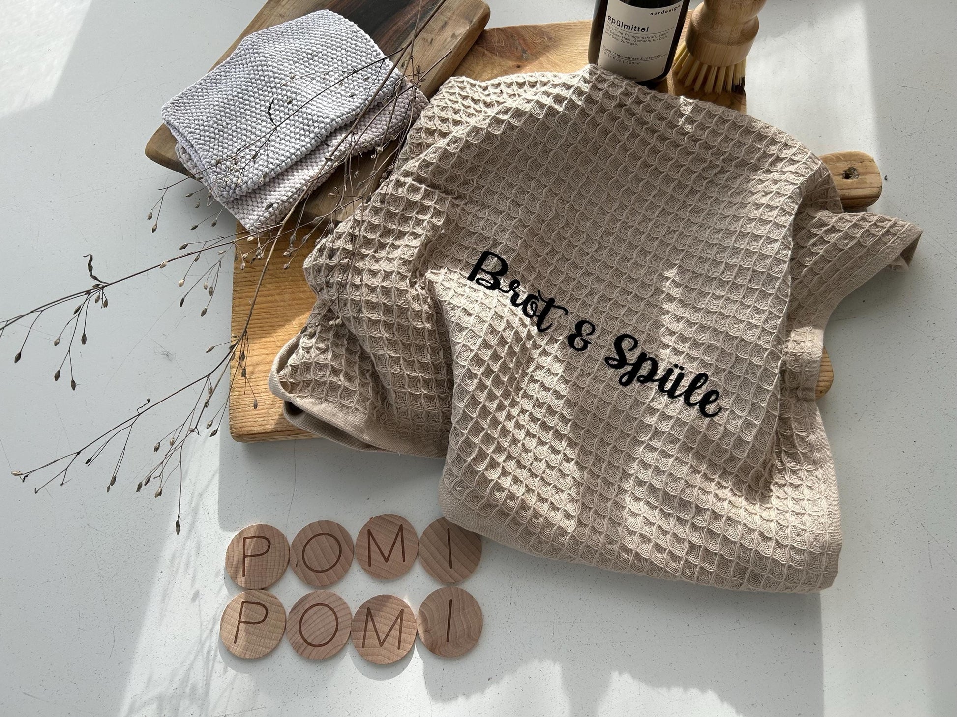 Geschirrtuch Waffelstoff, Geschirrtuch lustiger Spruch, Geschirrtuch mit Spruch, Geschirrtuch Waffelpiqué Spülen, Weihnachtsgeschenk, XMAS