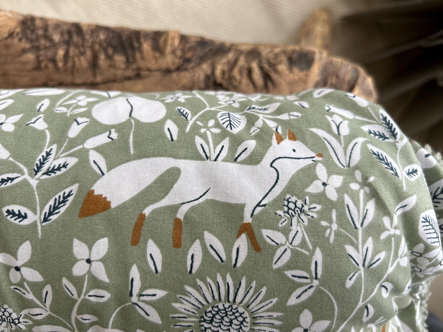 Kinderwagenmuff, Kinderwagen Handmuff, Muff Baby, Kinderwagenmuff Fuchs, warme Hände, Geschenk zur Geburt, Muff grün, Weihnachtsgeschenk