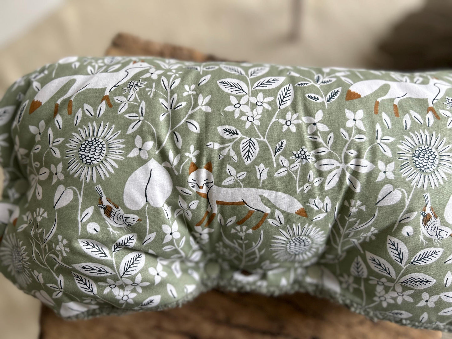 Kinderwagenmuff, Kinderwagen Handmuff, Muff Baby, Kinderwagenmuff Fuchs, warme Hände, Geschenk zur Geburt, Muff grün, Weihnachtsgeschenk