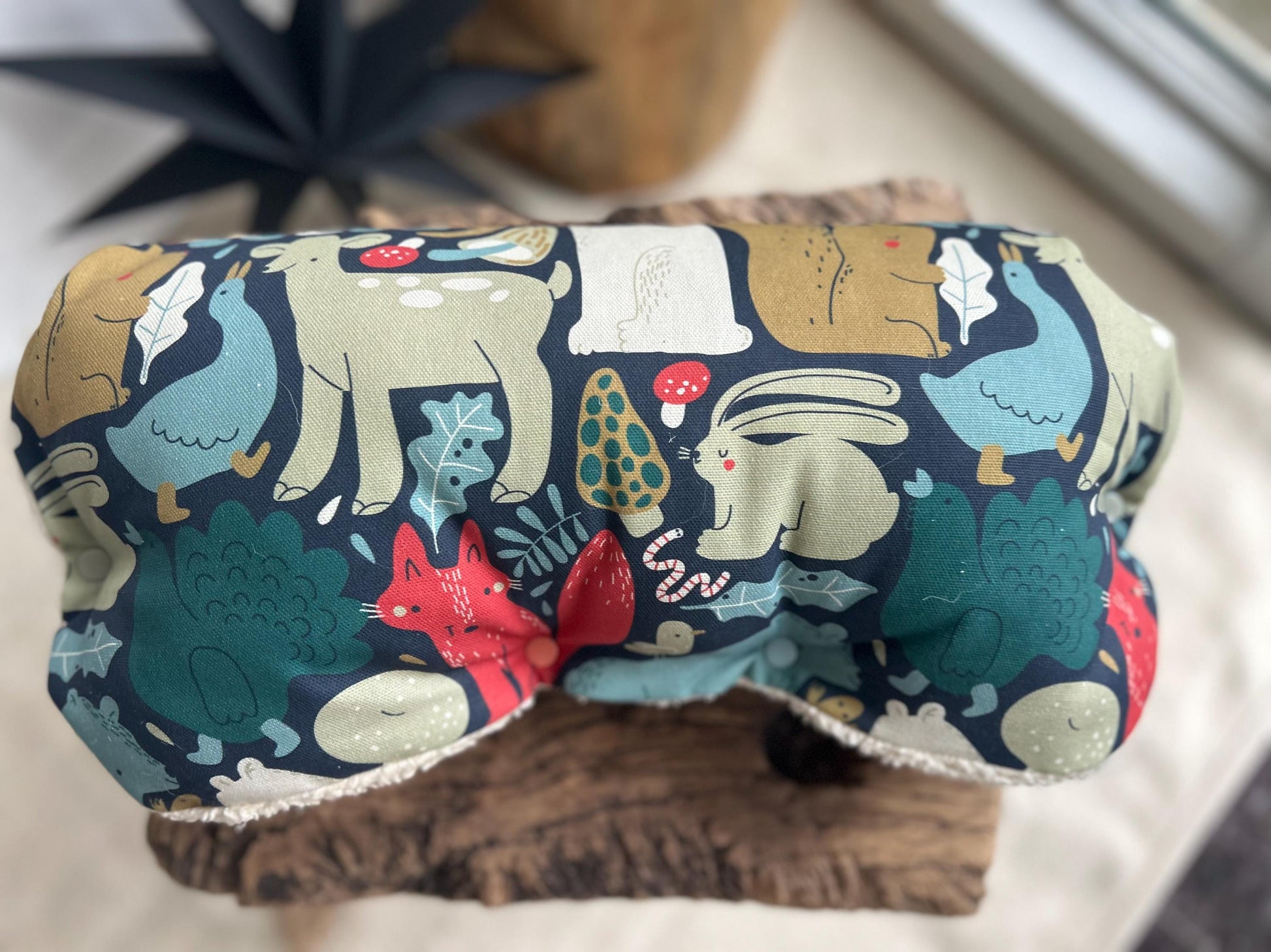 Kinderwagenmuff, Kinderwagen Handmuff, Muff Baby, Kinderwagenmuff Tiere, warme Hände, Geschenk zur Geburt, Muff grün, Weihnachtsgeschenk