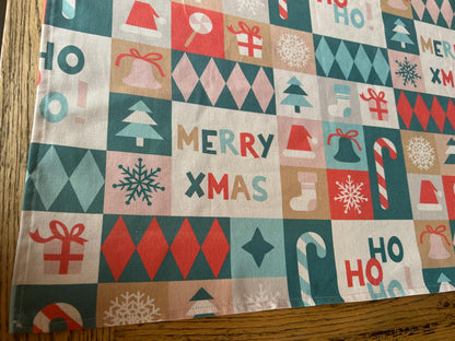 Tischläufer Weihnachten, Tischdecke Weihnachten, Deko Weihnachten, Tischdeko Weihnachten, Mitteldecke Weihnachten, Merry XMas, Tisch decken