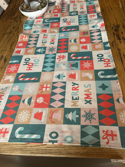 Tischläufer Weihnachten, Tischdecke Weihnachten, Deko Weihnachten, Tischdeko Weihnachten, Mitteldecke Weihnachten, Merry XMas, Tisch decken