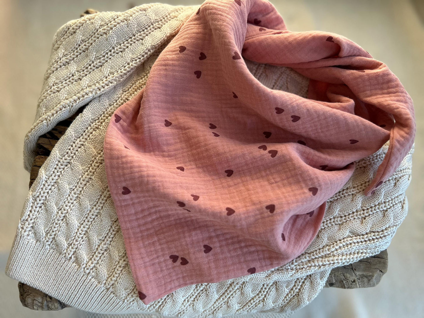 Halstuch Musselin, Tuch Kinder, Musselintuch für Mädchen, Schal aus Musselin, Schal Herbst, Musselinschal Halstuch aus Musslelin, PomiPomi