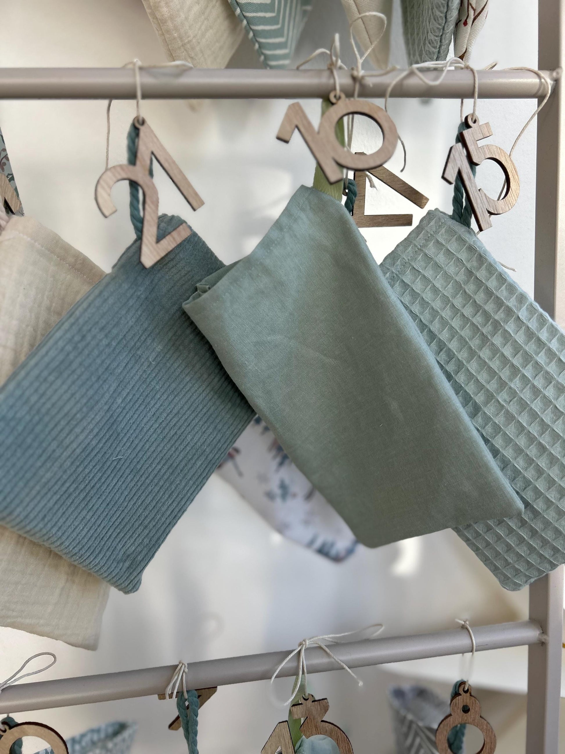 Nähpaket Adventskalender, Adventskalender zum Nähen,Adventskalender Stoff, Adventskalender nähen,Adventskalender Musselin