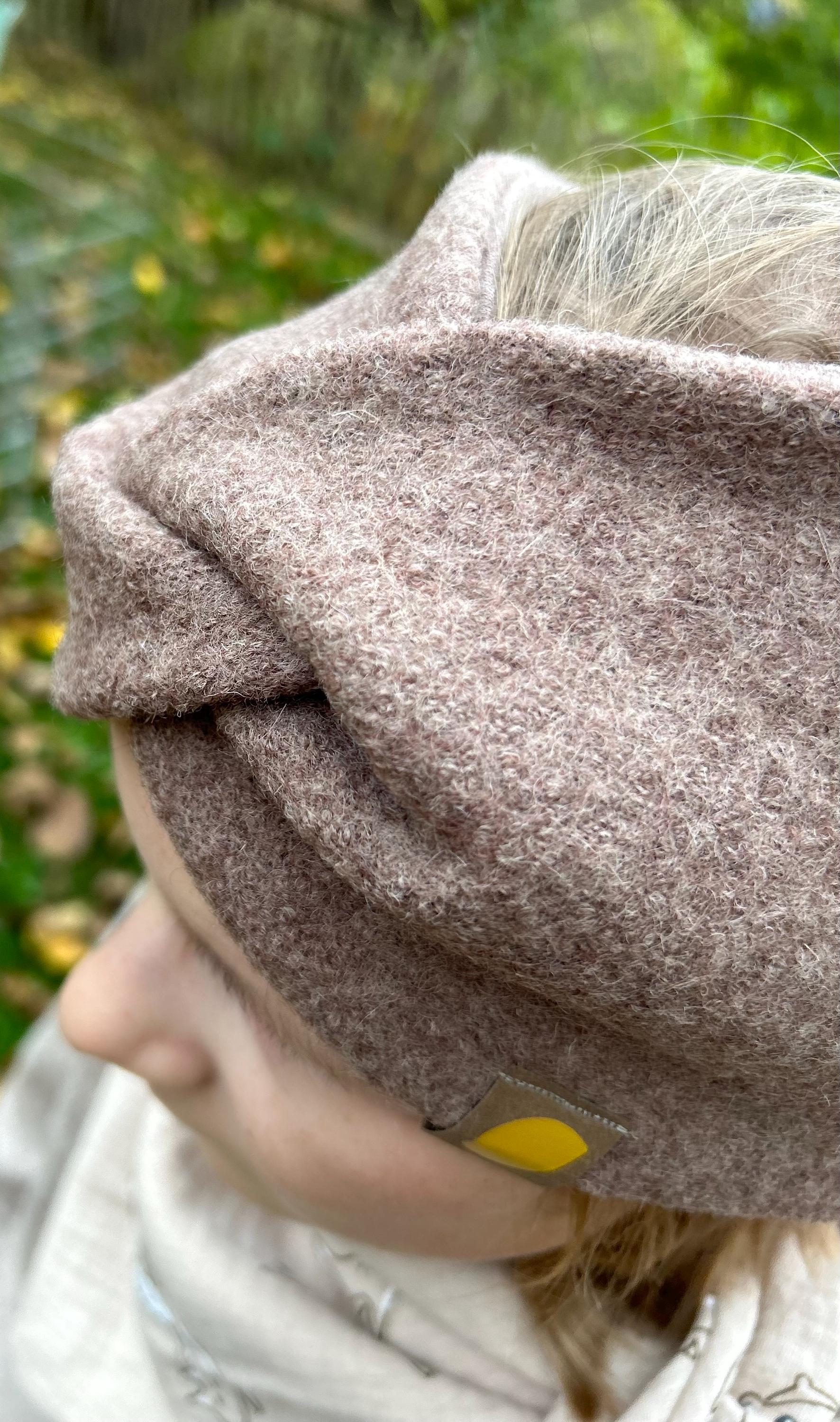 Stirnband Merinowolle, Stirnband mit Knoten, Stirnband für Mädchen, Haarband Kinder, Haarband für Mädchen, Knotenstirnband , Merino-Jersey