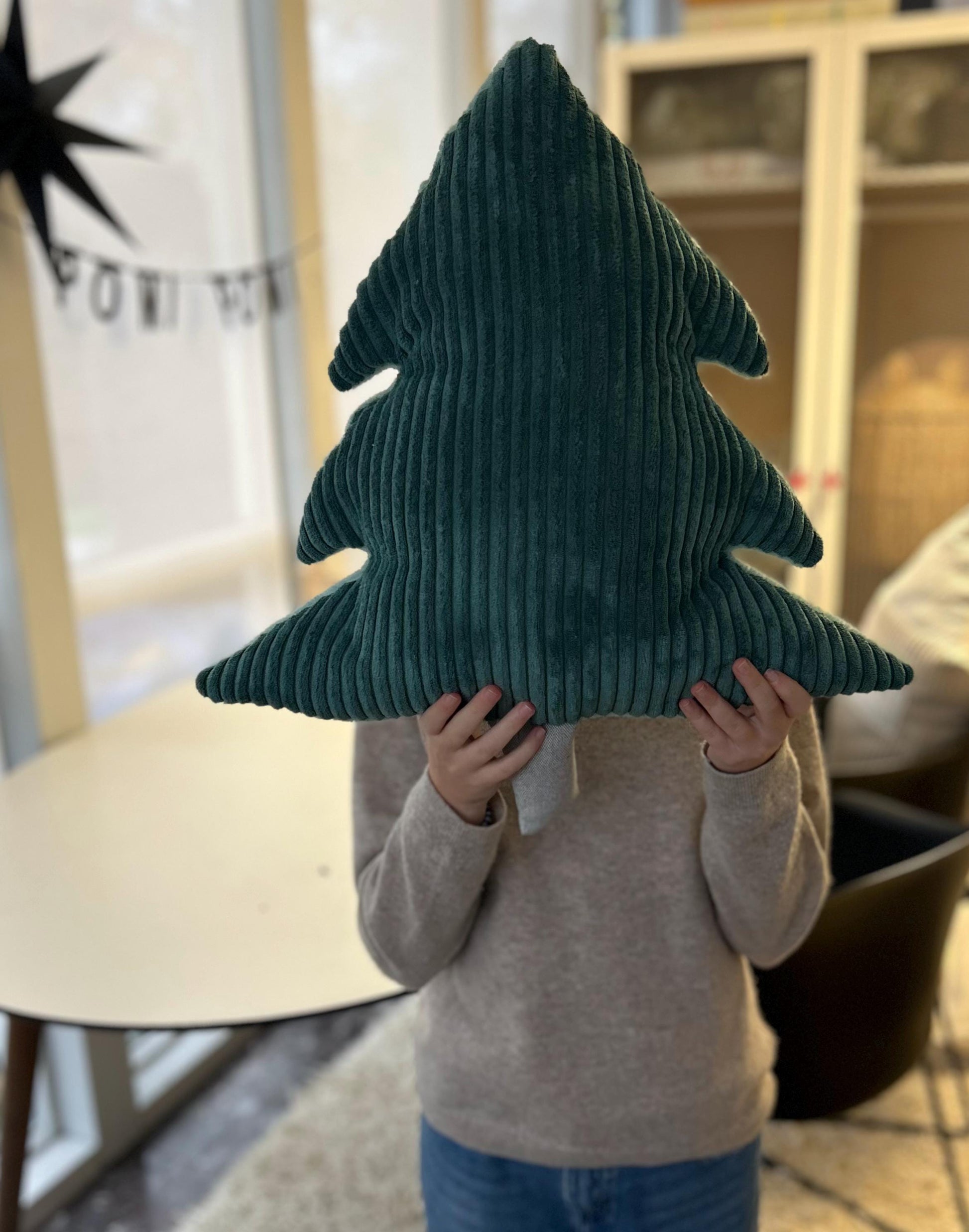 Kissen Tanne, Kissen Cord, Cordkissen, Weihnachtskissen, Kissen in Tannenform, Geschenk Weihnachten, Geschenk, Sofa, Weihnachtsbaum, Xmas