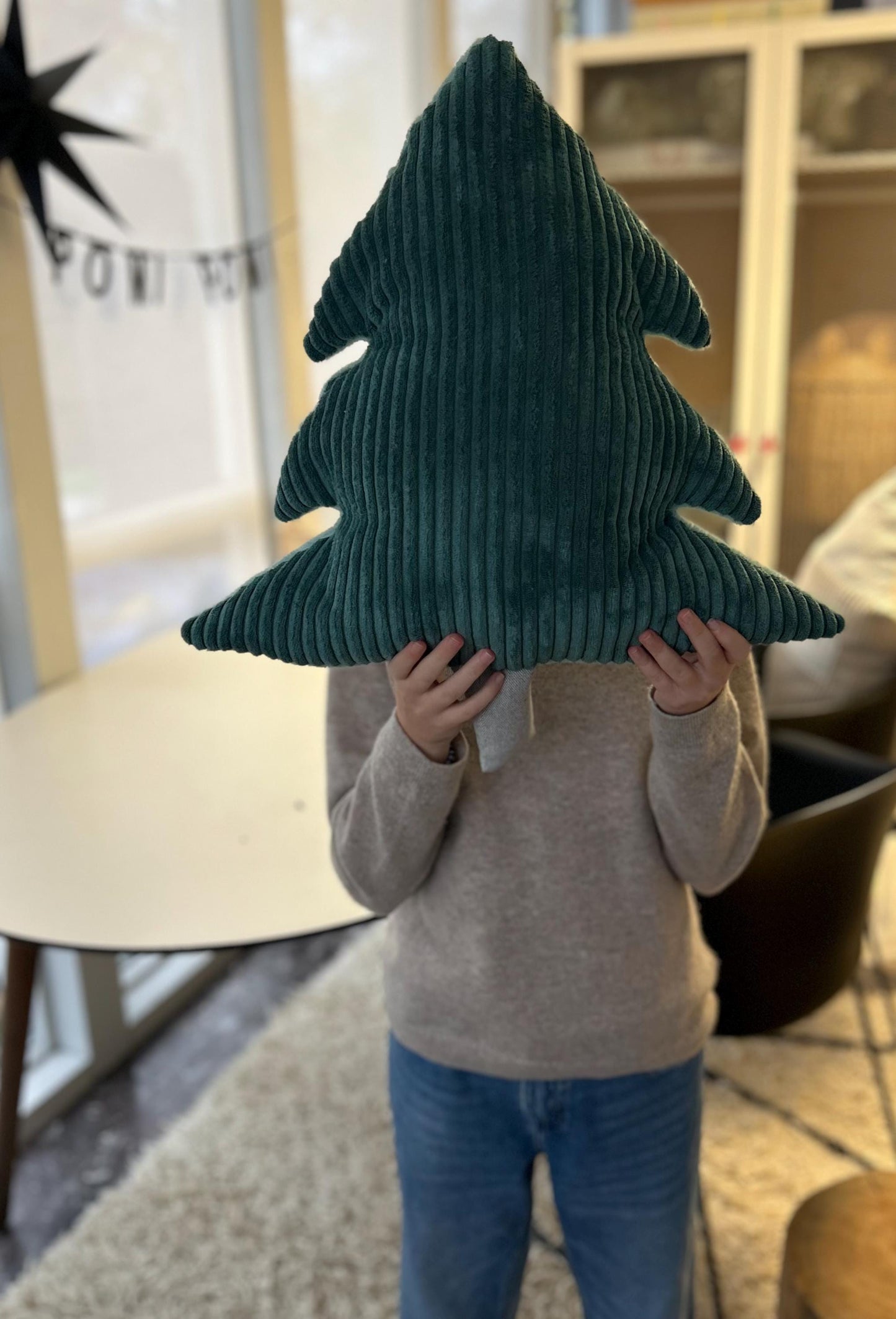Kissen Tanne, Kissen Cord, Cordkissen, Weihnachtskissen, Kissen in Tannenform, Geschenk Weihnachten, Geschenk, Sofa, Weihnachtsbaum, Xmas