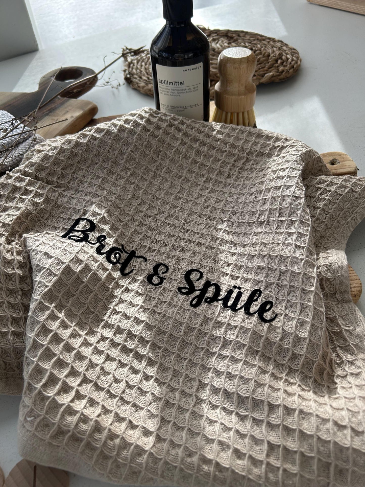 Geschirrtuch Waffelstoff, Geschirrtuch lustiger Spruch, Geschirrtuch mit Spruch, Geschirrtuch Waffelpiqué Spülen, Weihnachtsgeschenk, XMAS
