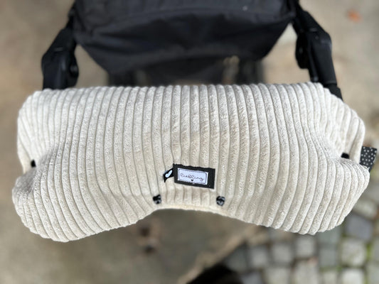 sofort lieferbar! Breitcord Kinderwagenmuff, Handmuff, Muff Baby, Kinderwagenmuff Cord, Geschenk zur Geburt, Muff Kord