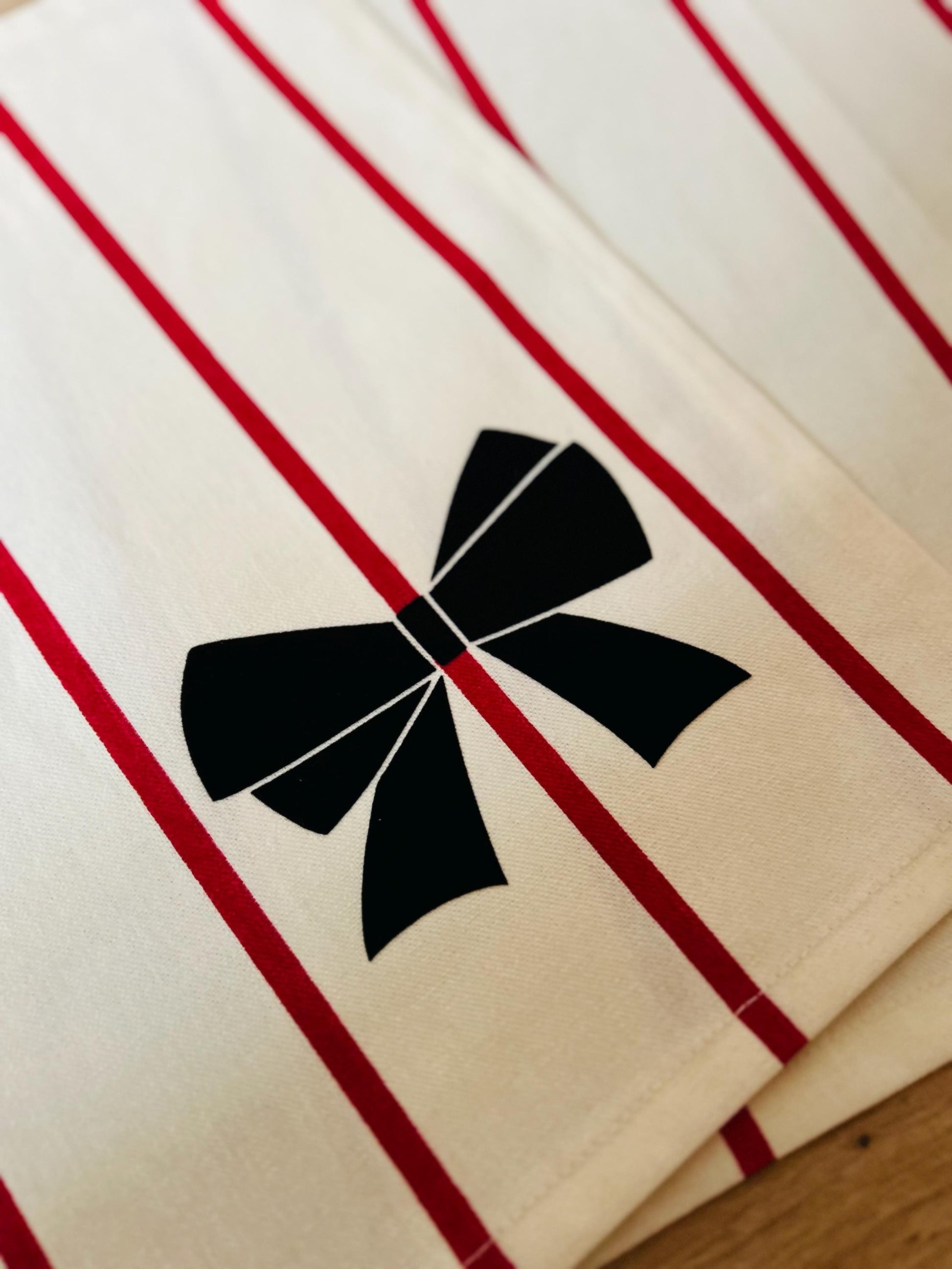 sofort lieferbar! Tischsets Weihnachten, Tischsets Schleife, Schleife Weihnachten, Merry Christmas, Tischdeko Weihnachten, Zuckerstange