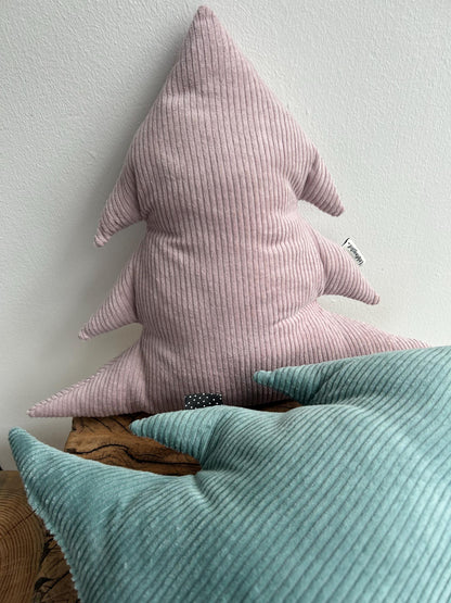 sofort lieferbar!Kissen Tanne, Kissen Cord, Cordkissen, Weihnachtskissen, Kissen in Tannenform, Geschenk Weihnachten, Geschenk,