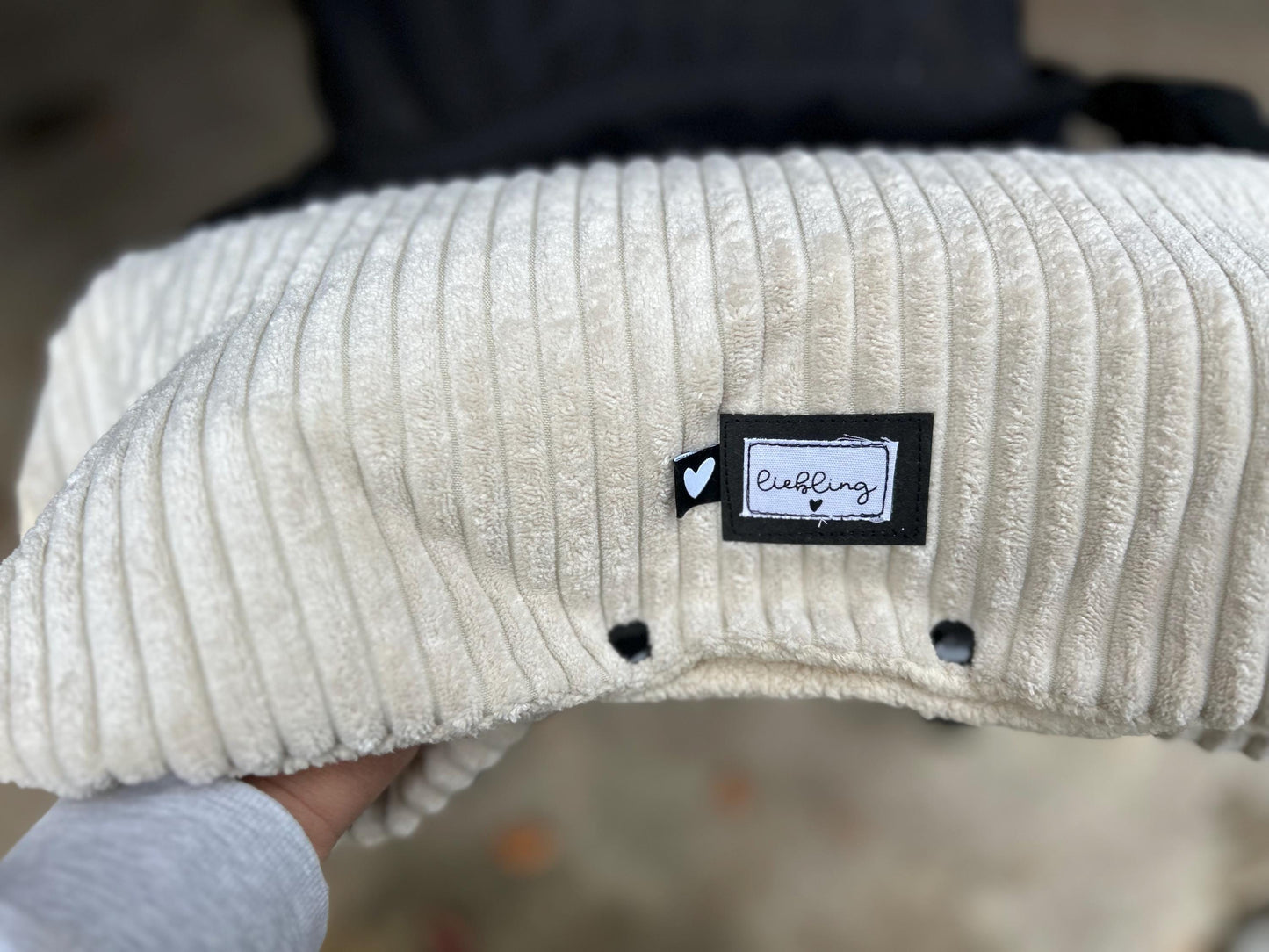 sofort lieferbar! Breitcord Kinderwagenmuff, Handmuff, Muff Baby, Kinderwagenmuff Cord, Geschenk zur Geburt, Muff Kord