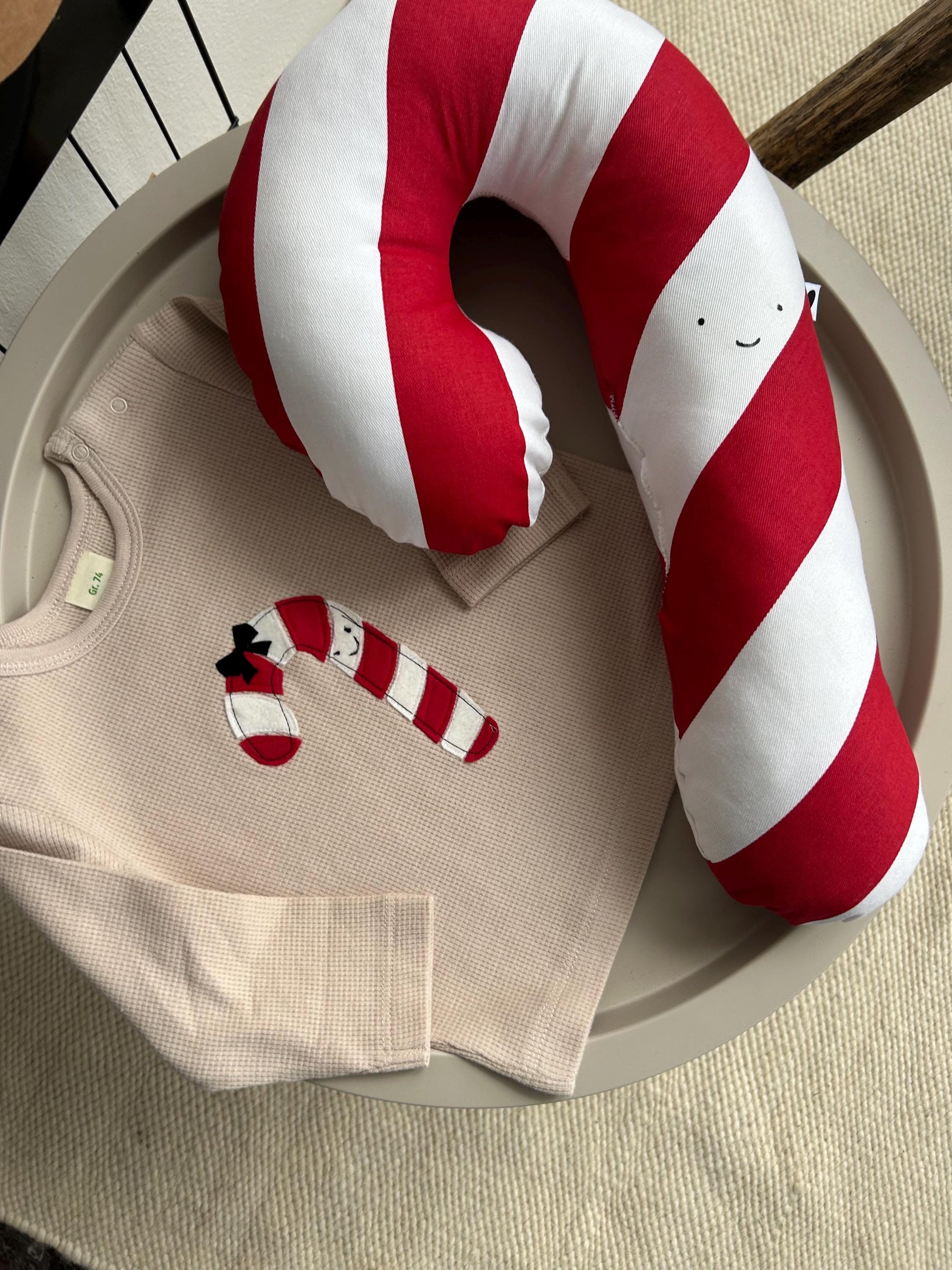 sofort lieferbar! Weihnachtsshirt Baby,Baby Shirt Zuckerstange,Shirt Zuckerstange, Christmas Sweater, Weihnachtspullover Kinder, Shirt beige