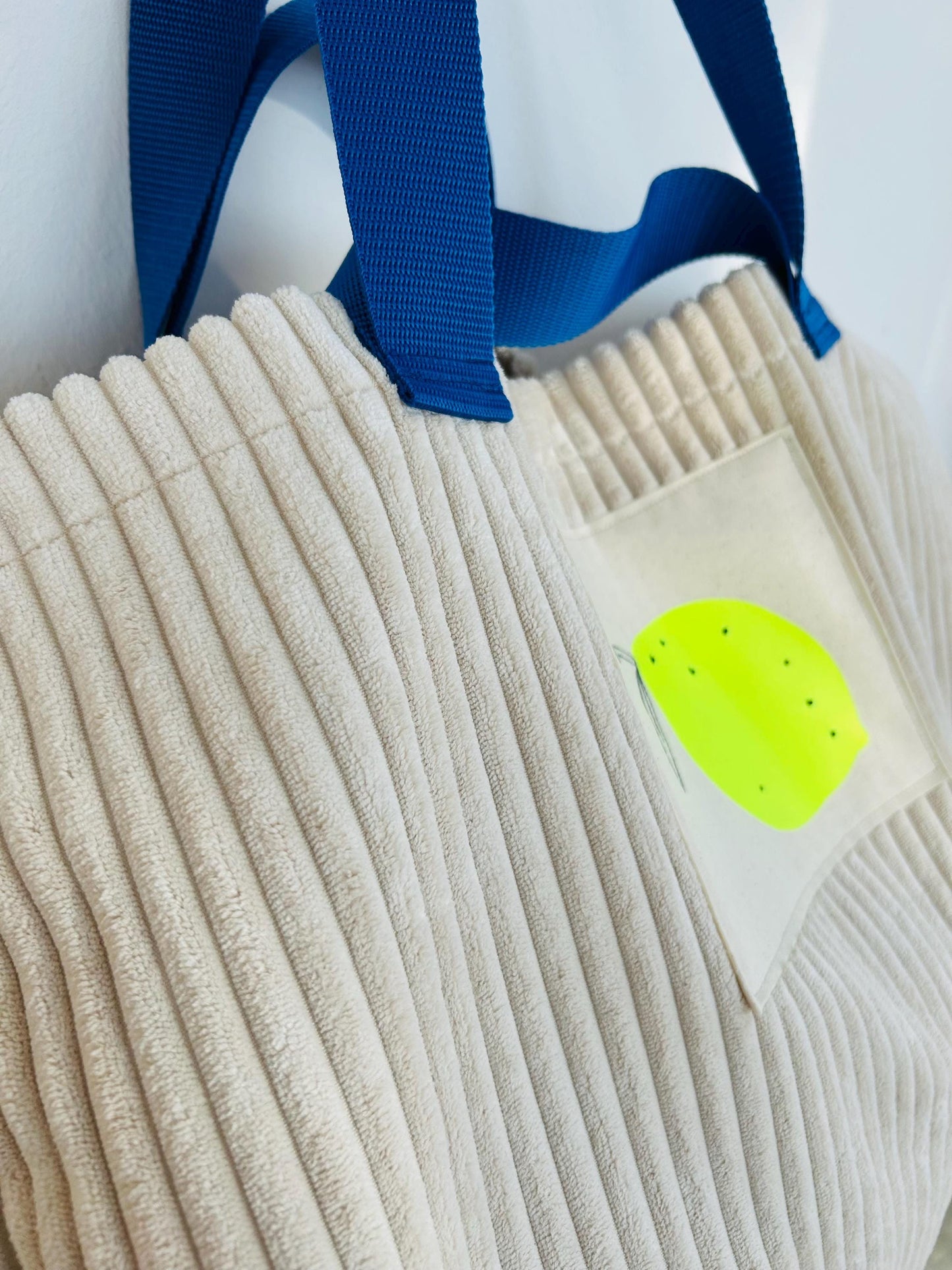 Breitcord Tasche, XXL Shopper Samtcord, Cord Beutel groß, Tasche beige,Cordtasche groß, Tasche besonders, große Cordtasche Ikea,Strandtasche