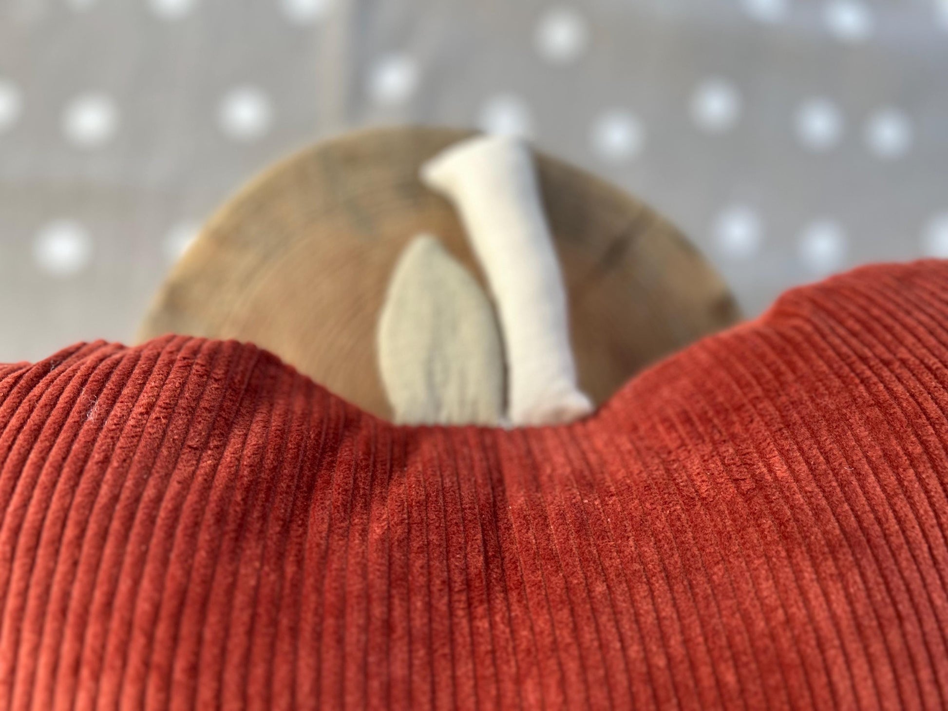 Kissen Apfel, Kissen Cord, Cordkissen, Geschenk zur Taufe, Geschenk zur Geburt, Geschenk Kinder, Kissen mit Namen, PomiPomi