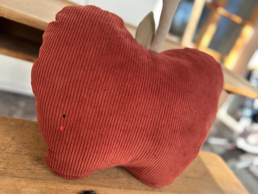 Kissen Apfel, Kissen Cord, Cordkissen, Geschenk zur Taufe, Geschenk zur Geburt, Geschenk Kinder, Kissen mit Namen, PomiPomi