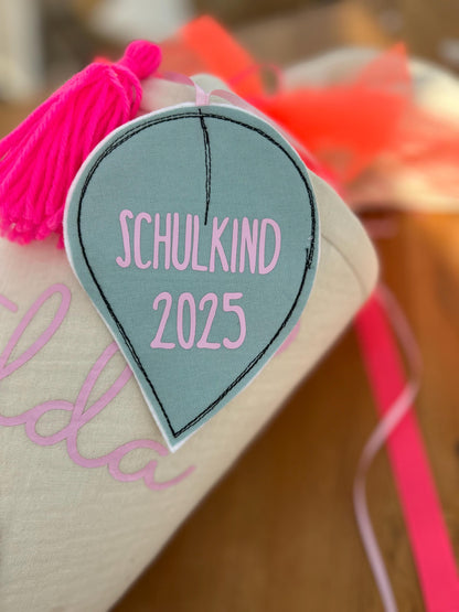 Schultüte Musselin Schultüte Stoff Schulanfang Schultüte Mädchen Schultüte Koala Einschulung Musselinschultüte beige Schultüte mit Name