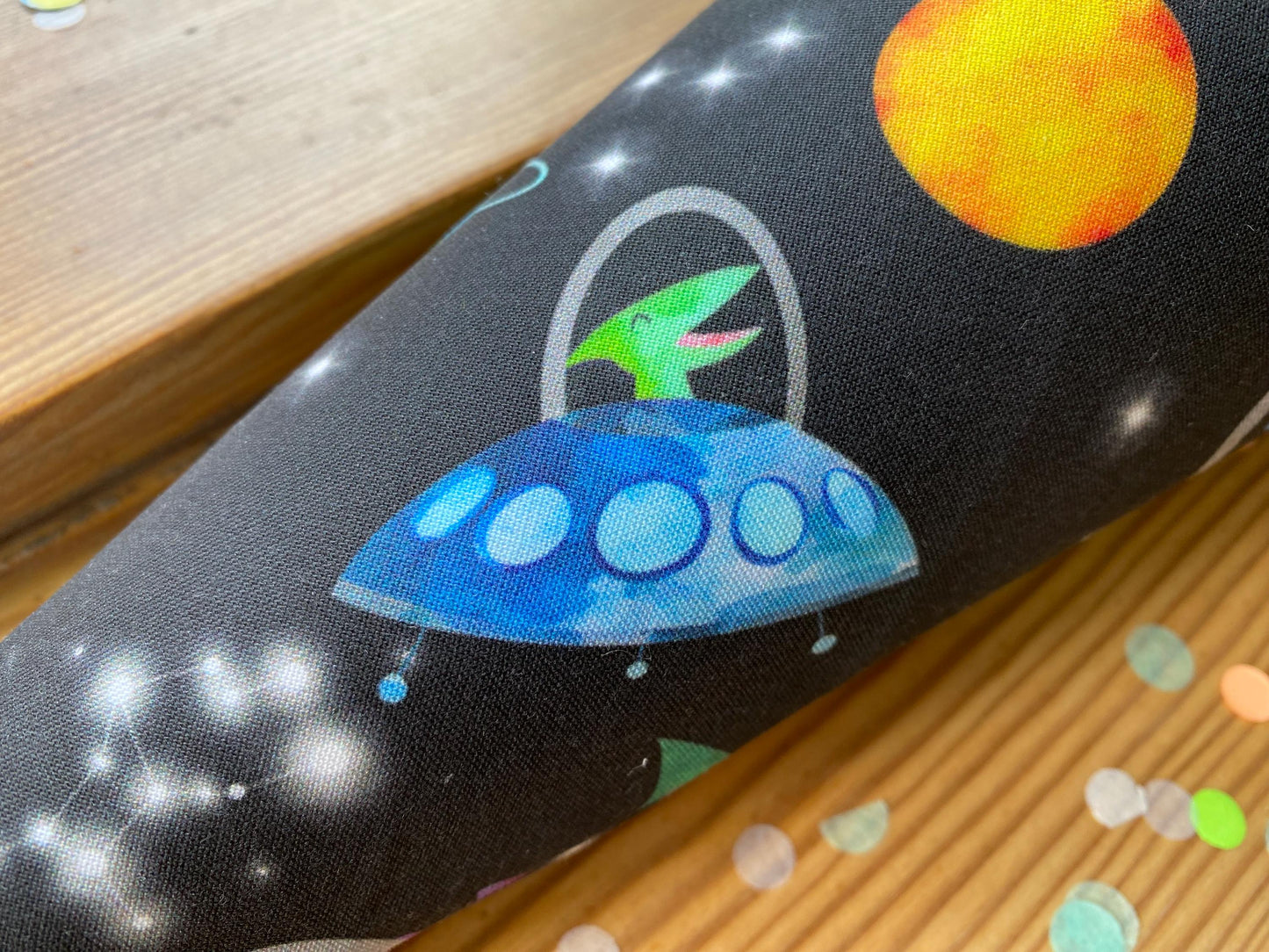 Geschwisterschultüte, Zuckertüte, Trosttüte Jungs neon Schultüte Stoff Schulanfang Einschulung Dino Dinosaurier Astronauten Milla Louise