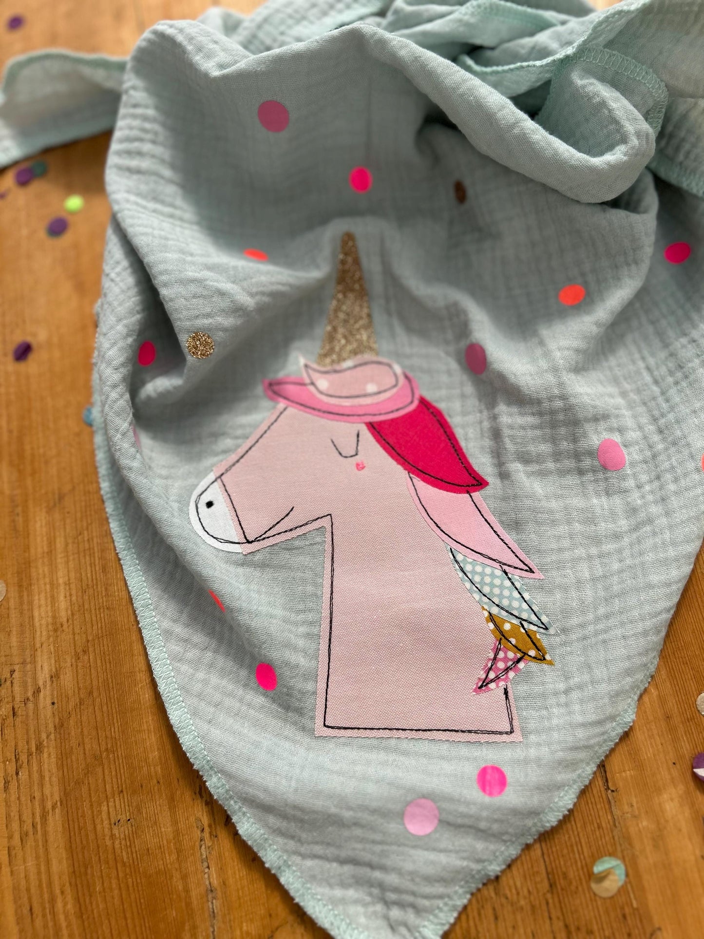 Schultüte Musselin Schultüte Stoff Schulanfang Schultüte Mädchen Schultüte Einhorn Einschulung Geschwisterschultüte Musselinschultüte