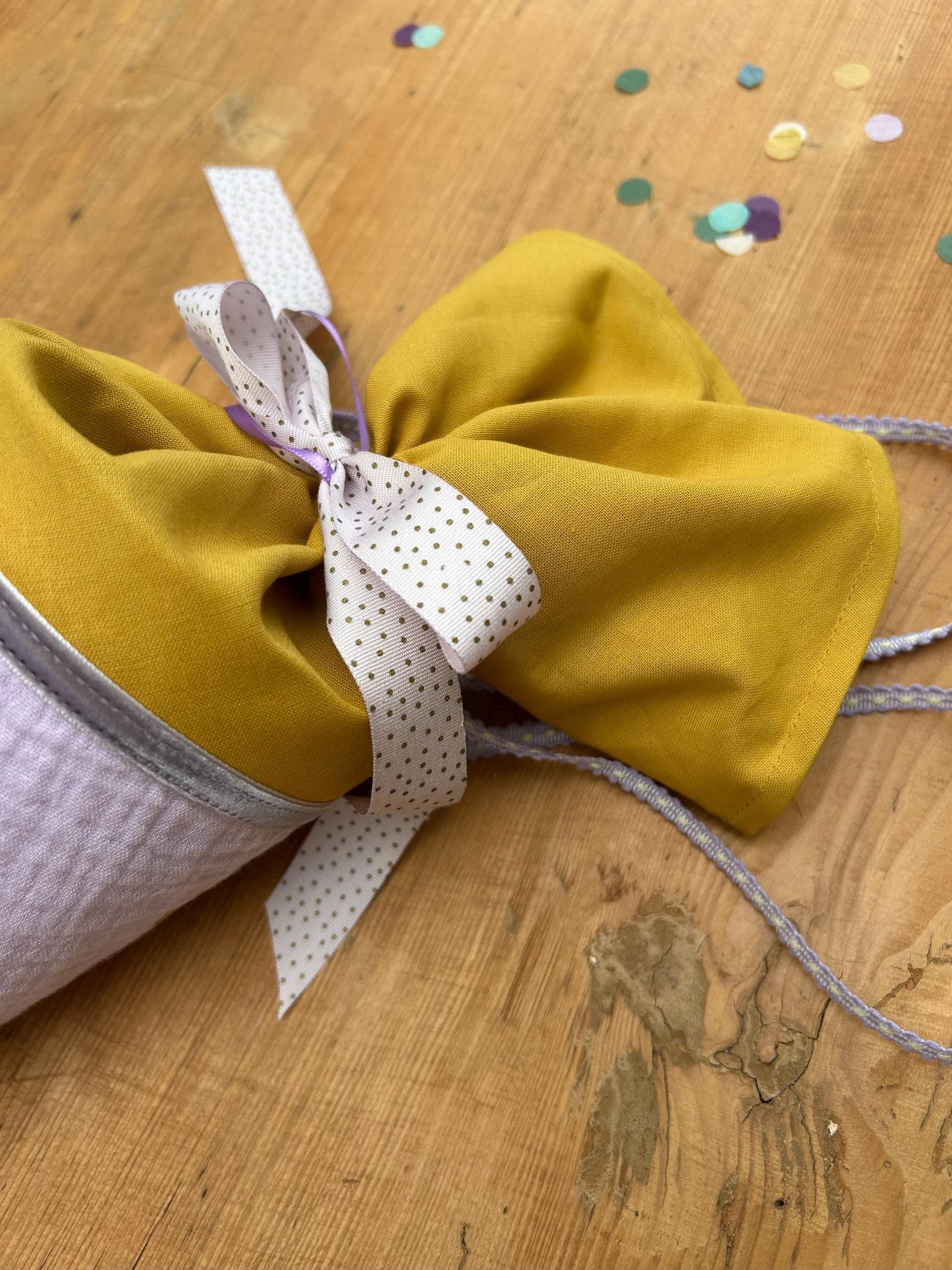 Schultüte oder Geschwisterschultüte Zuckertüte Schultüte Stoff Einschulung Geschwisterschultüte Smiley neon Schultüte Smileys, flieder, neon