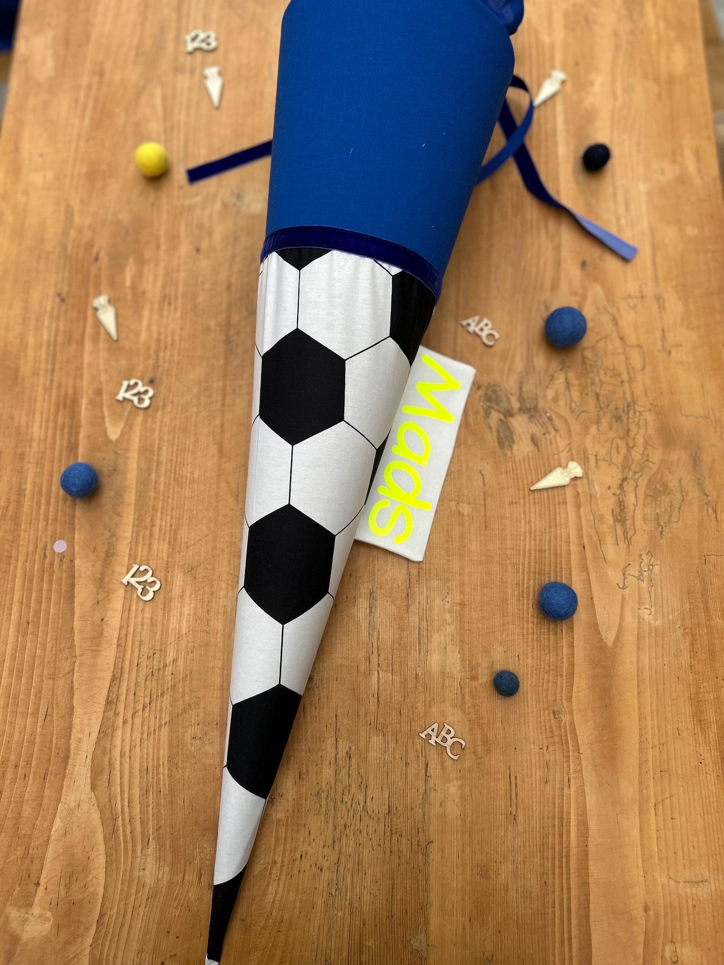 Schultüte Fußball Schultüte Stoff Schultüte Jungen Schultüte Fußballtüte Einschulung Schultüte mit Fußball