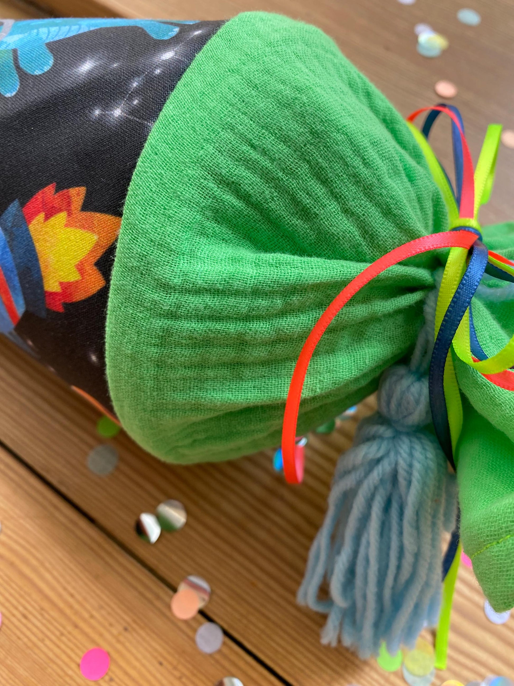 Geschwisterschultüte, Zuckertüte, Trosttüte Jungs neon Schultüte Stoff Schulanfang Einschulung Dino Dinosaurier Astronauten Milla Louise