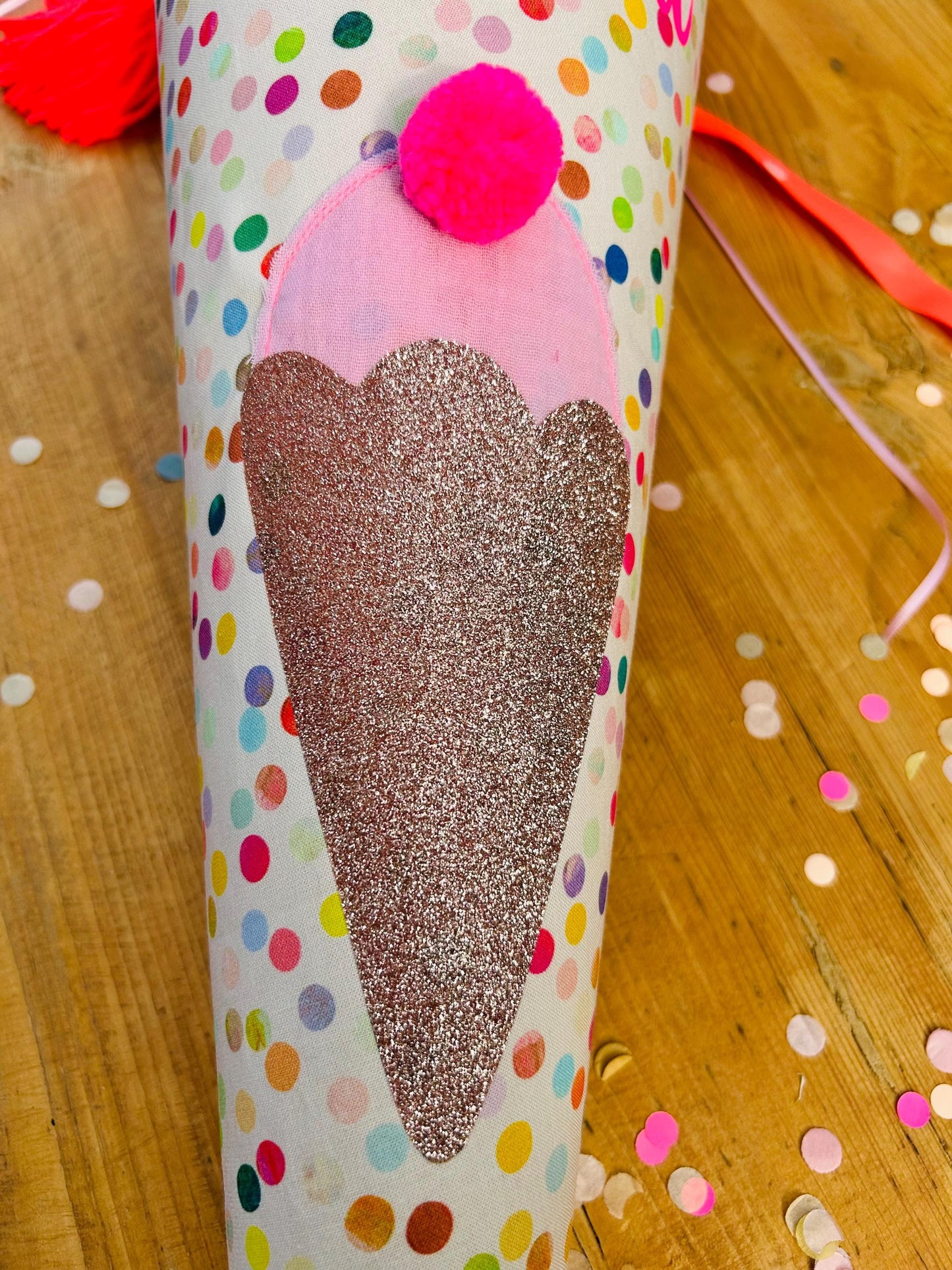 Schultüte Musselin Schultüte Stoff Schultüte Mädchen Schultüte Punkte, Schultüte Tüll, Schultüte Ergobag, Schultüte Regenbogen, Konfetti