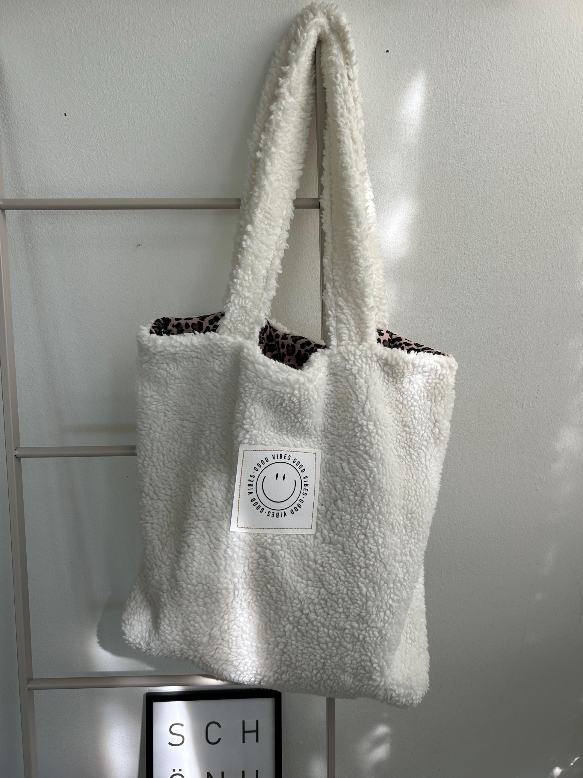 Teddyfell Tasche, Beutel aus Teddyfell, Teddyplüsch Beutel, Teddyplüsch Tasche, Tasche Winter, Tasche Teddy,Teddyfleece Tasche, Leo Musselin