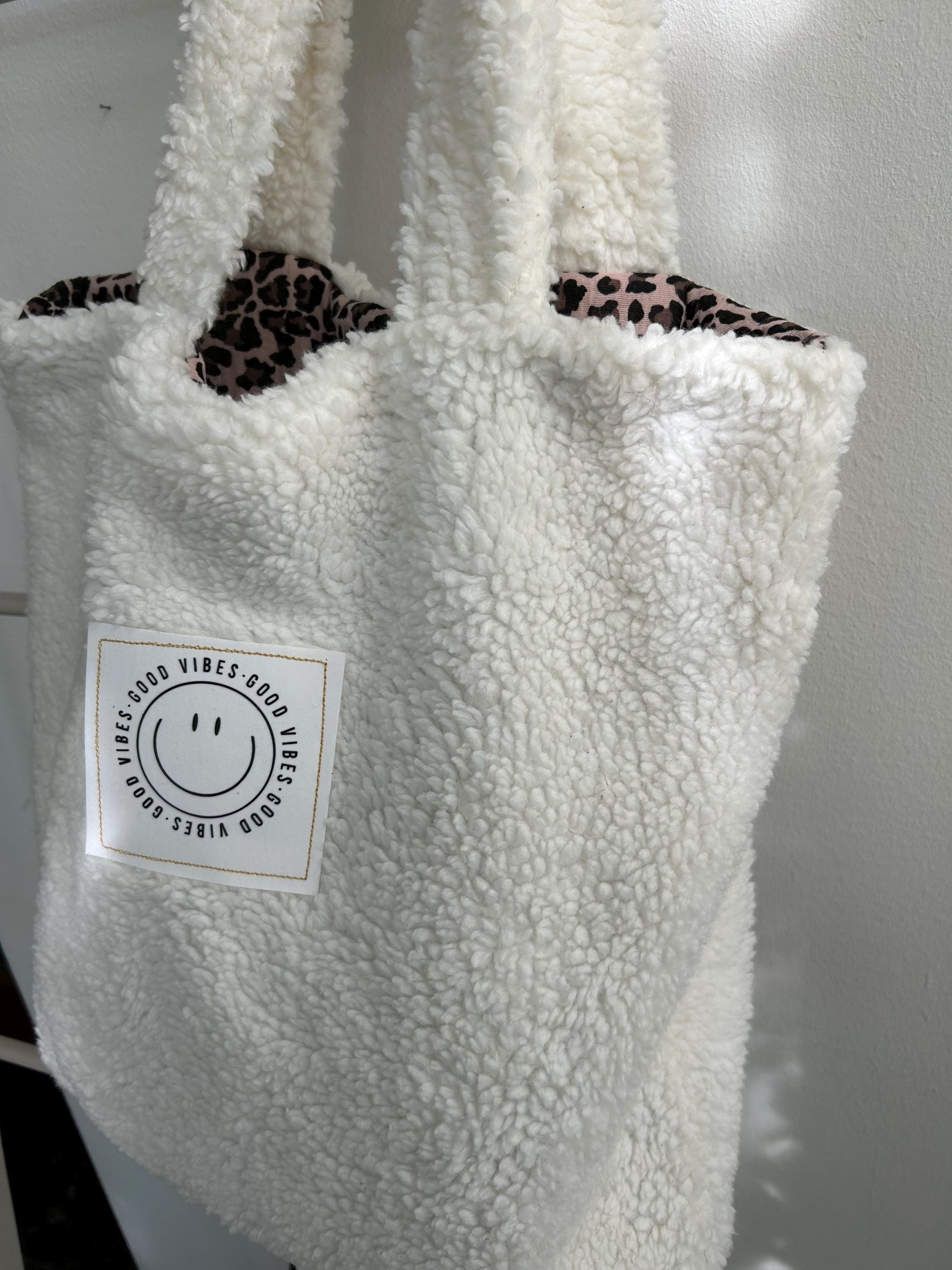 Teddyfell Tasche, Beutel aus Teddyfell, Teddyplüsch Beutel, Teddyplüsch Tasche, Tasche Winter, Tasche Teddy,Teddyfleece Tasche, Leo Musselin