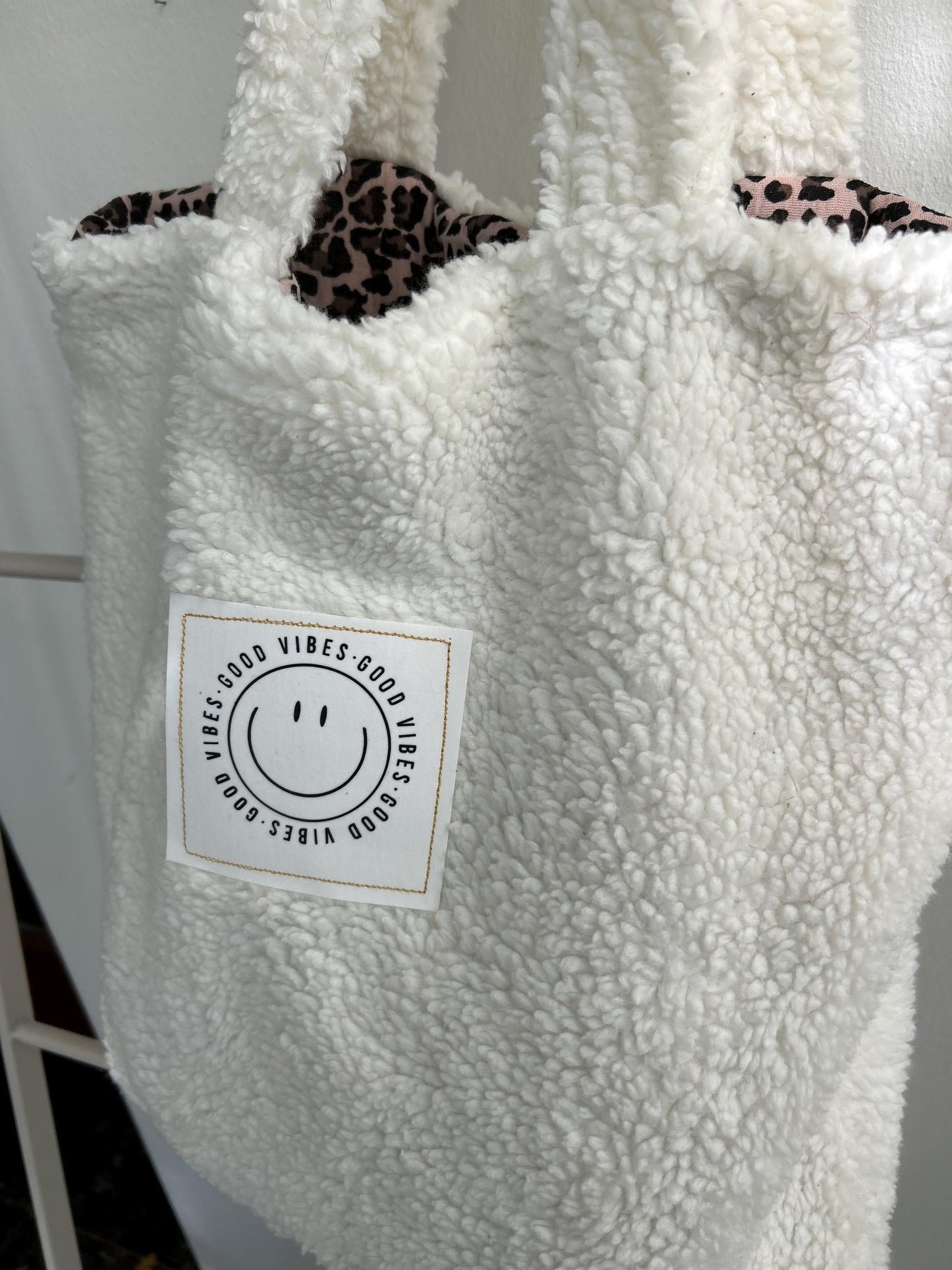 Teddyfell Tasche, Beutel aus Teddyfell, Teddyplüsch Beutel, Teddyplüsch Tasche, Tasche Winter, Tasche Teddy,Teddyfleece Tasche, Leo Musselin