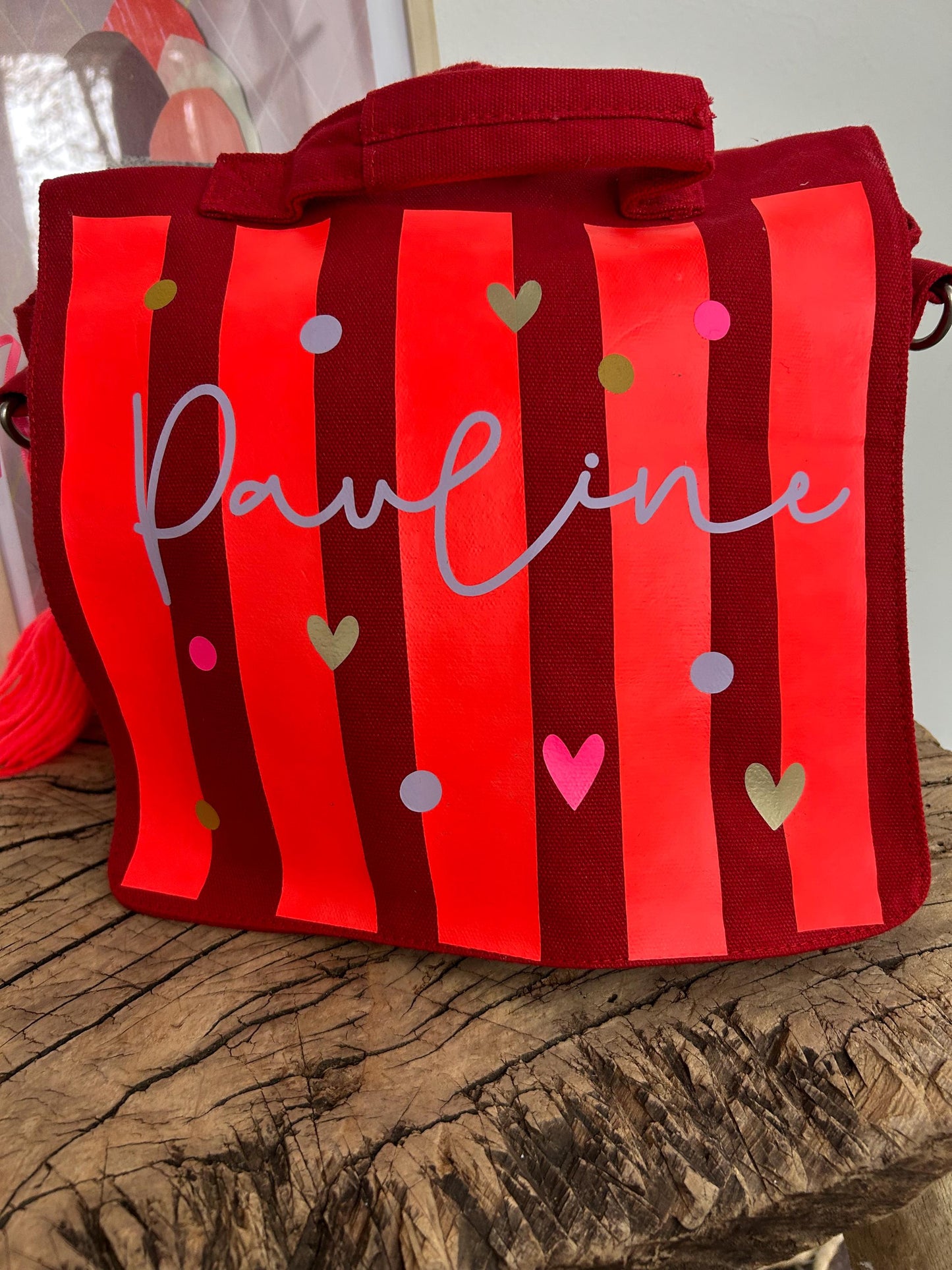 Kindergartenrucksack Kindergartentasche mit Name Rucksack Kindergartenkind Kinderrucksack Kita Tasche Canvas neon, Tasche personalisiert