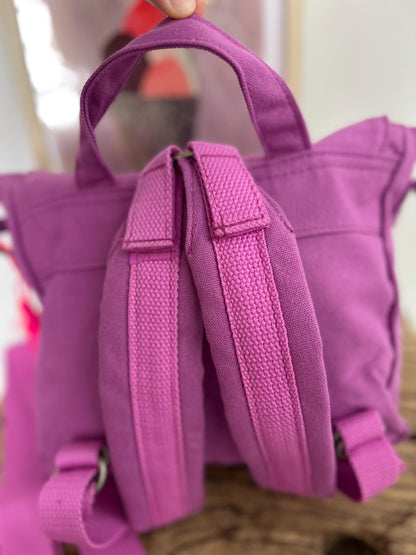 Kindergartenrucksack Kindergartentasche mit Name Rucksack Kindergartenkind Kinderrucksack Kita Tasche Canvas neon, Tasche personalisiert