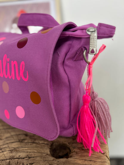Kindergartenrucksack Kindergartentasche mit Name Rucksack Kindergartenkind Kinderrucksack Kita Tasche Canvas neon, Tasche personalisiert