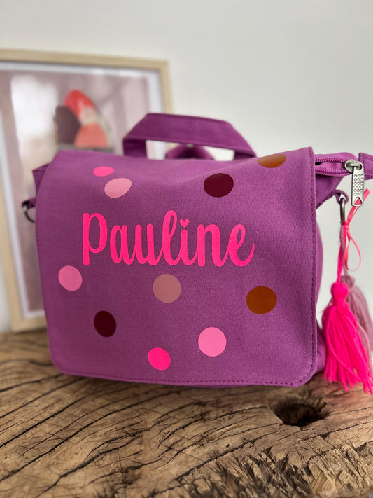 Kindergartenrucksack Kindergartentasche mit Name Rucksack Kindergartenkind Kinderrucksack Kita Tasche Canvas neon, Tasche personalisiert