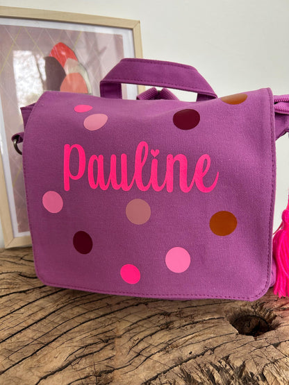 Kindergartenrucksack Kindergartentasche mit Name Rucksack Kindergartenkind Kinderrucksack Kita Tasche Canvas neon, Tasche personalisiert