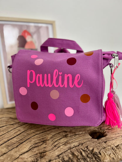 Kindergartenrucksack Kindergartentasche mit Name Rucksack Kindergartenkind Kinderrucksack Kita Tasche Canvas neon, Tasche personalisiert